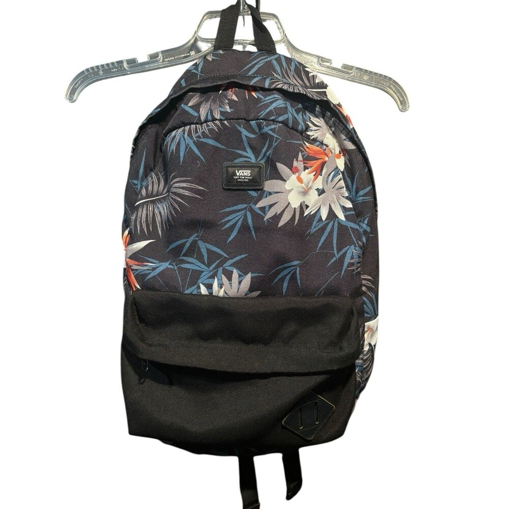 Vans Old Skool II Black Tropical Floral backpack